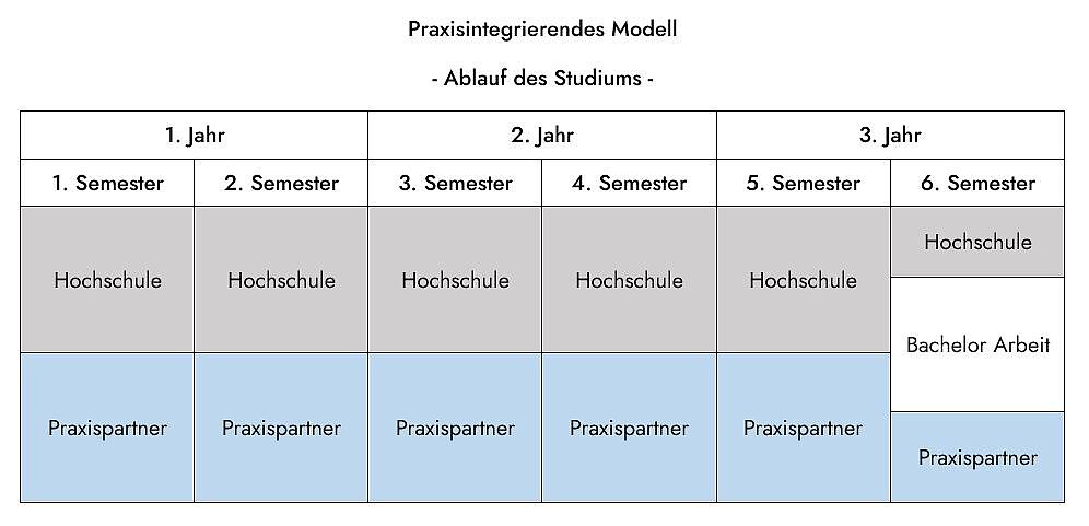 Ablauf praxisintegrierendes Studium